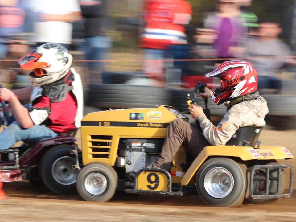 Lawn mower racing cheap tracks near me